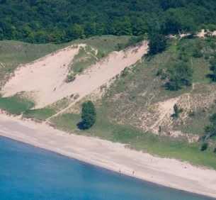 Indiana Dunes along Lake Michigan
