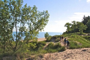 Wonderful views during a family hike at Indiana Dunes State Park.